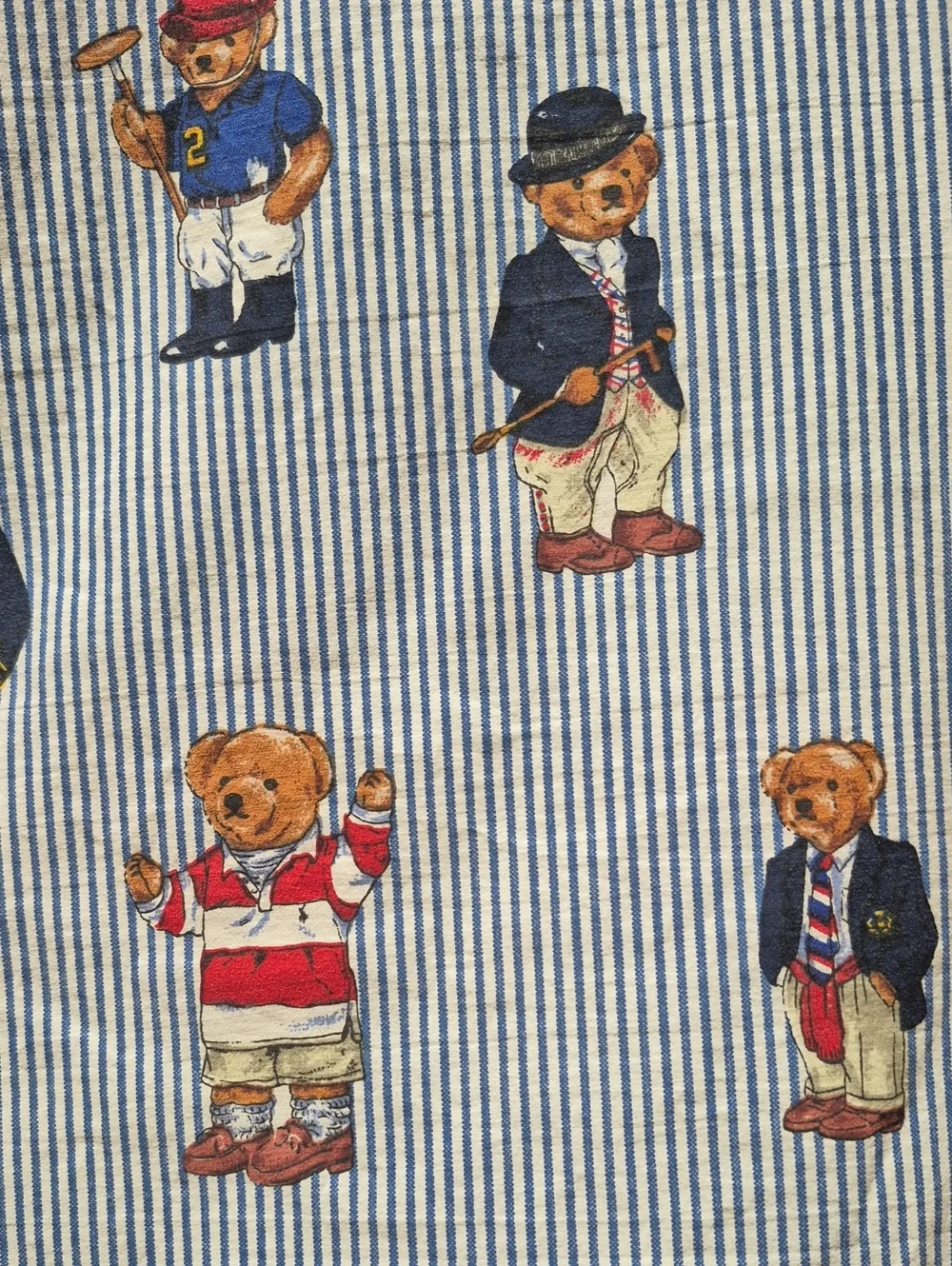 Ralph Lauren Polo Bear Twin Bed Sheet